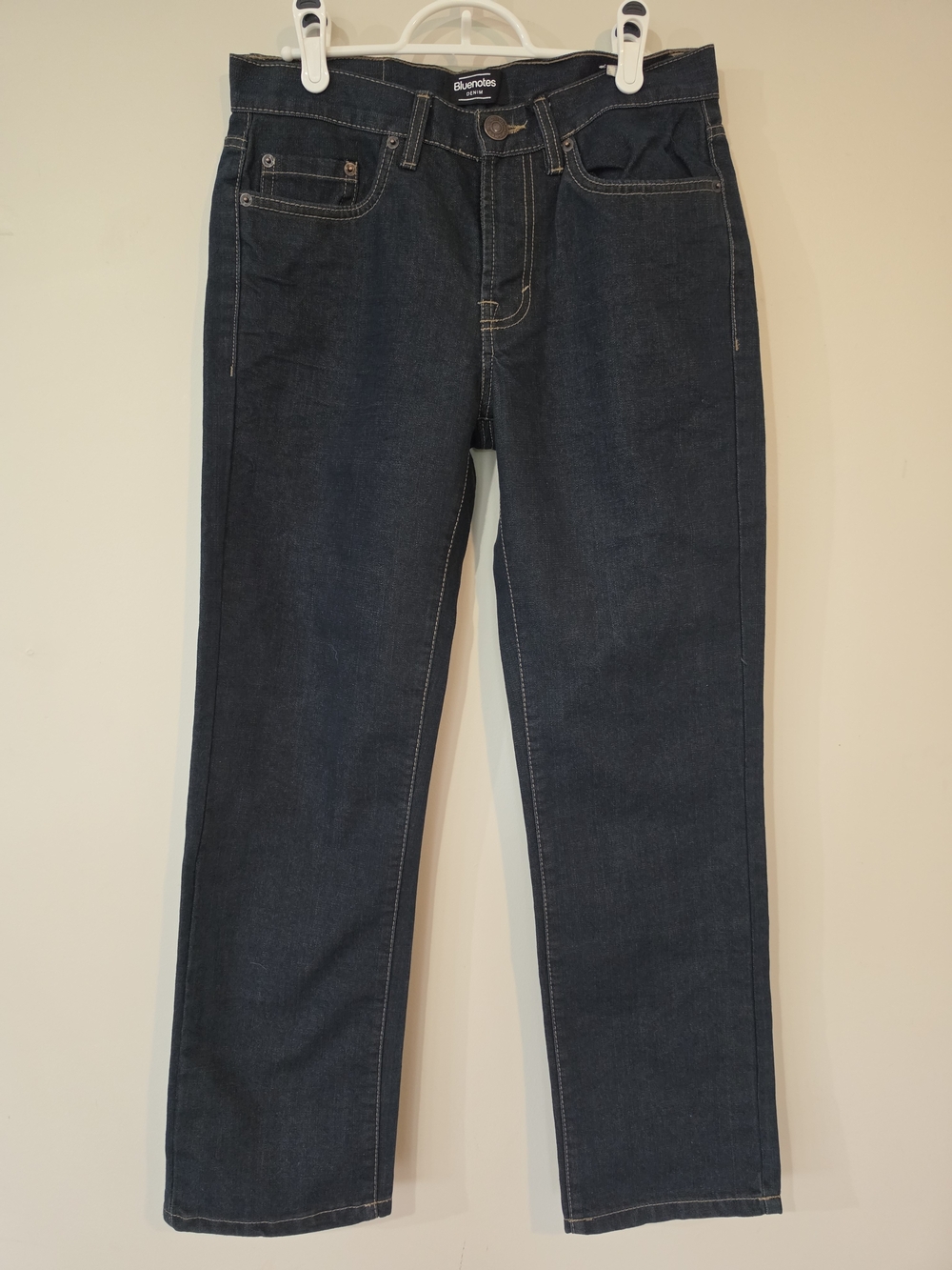 BlueNotes Men’s Teens Dark Blue Straight Fit Jeans Size 28/30 Nwt